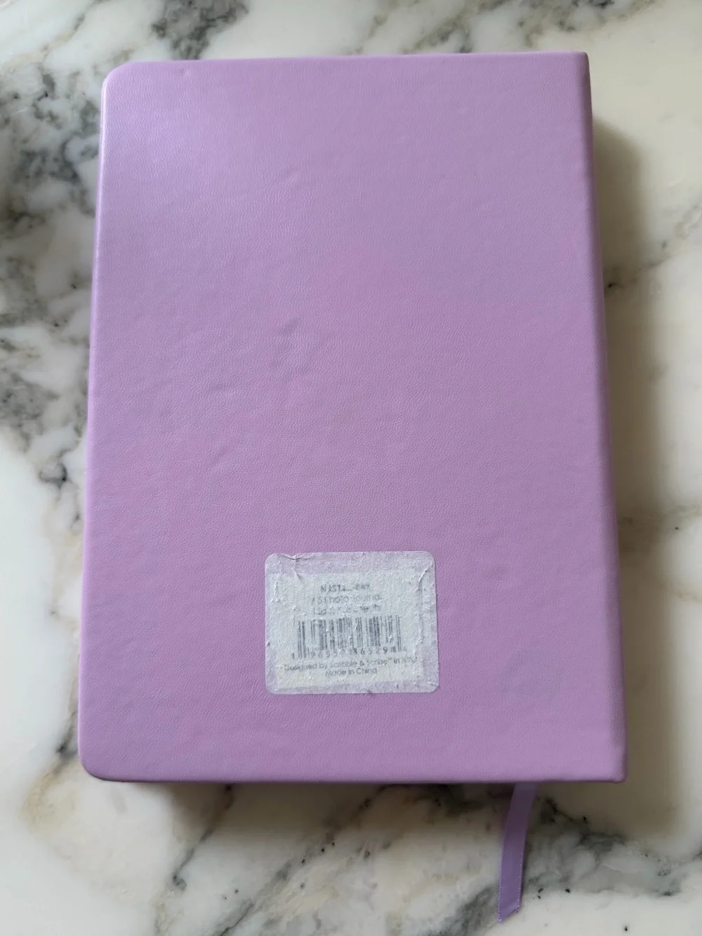 NWT Scribble & Scribe Lavender Faux Leather Photo Insert Notebook Journal 4x6